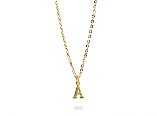Collar De Letras Sin Brillo