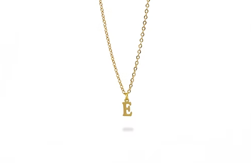 Collar De Letras Sin Brillo