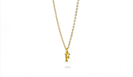 Collar De Letras Sin Brillo