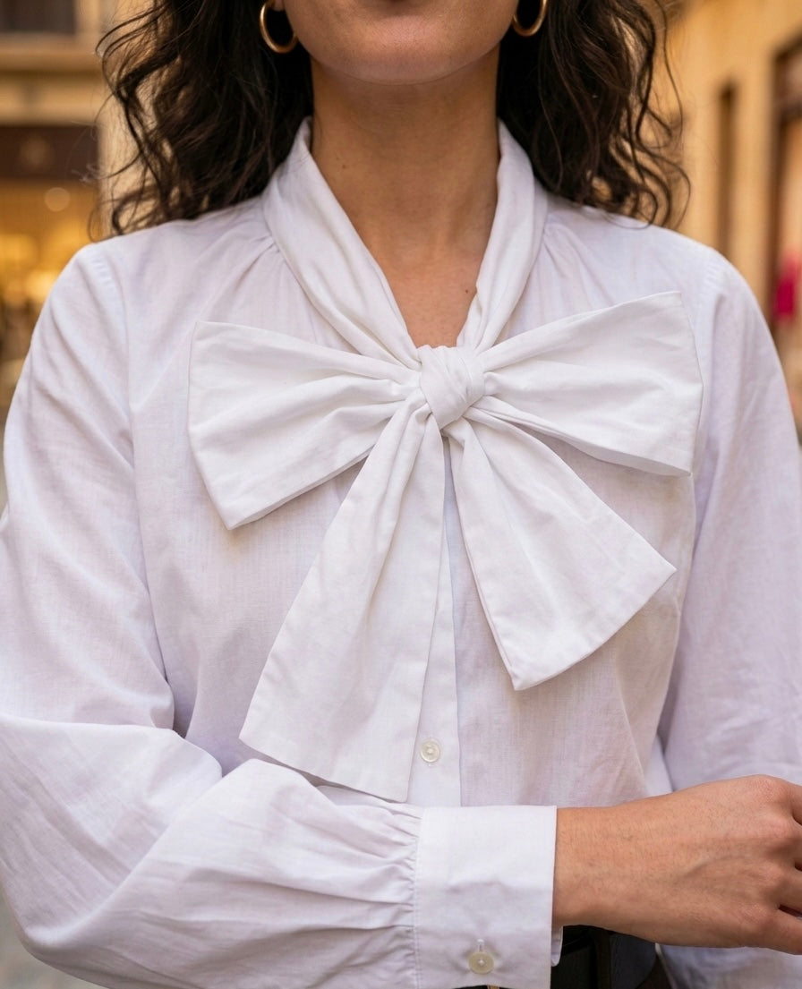 Camisa con lazo