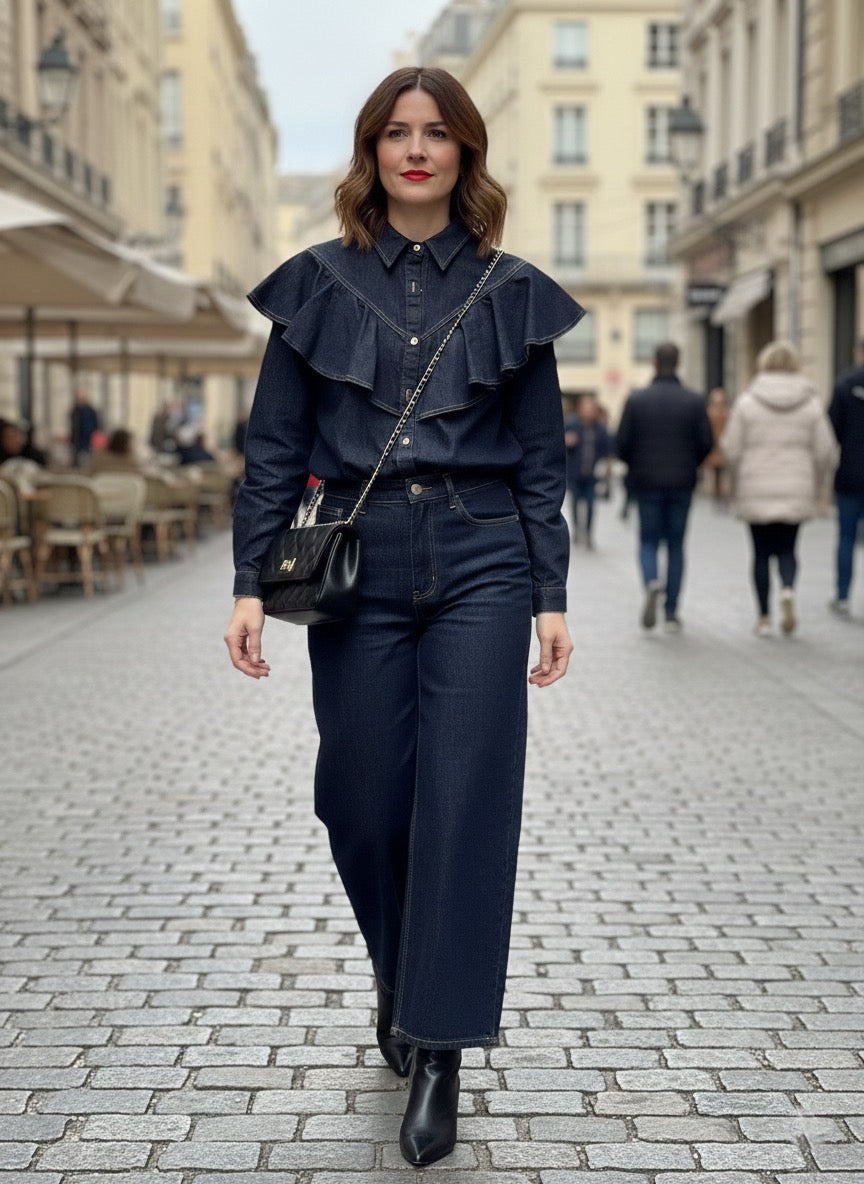 Blusa Vaquera con Volantes: Personalidad y Tendencia