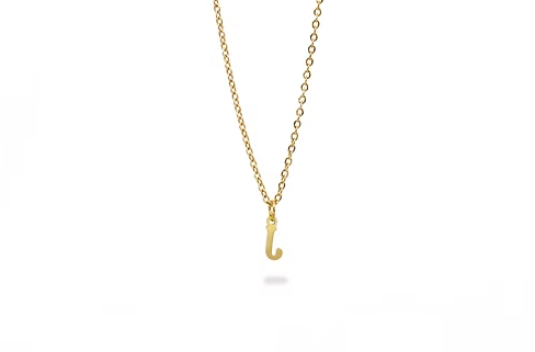 Collar De Letras Sin Brillo
