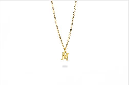 Collar De Letras Sin Brillo