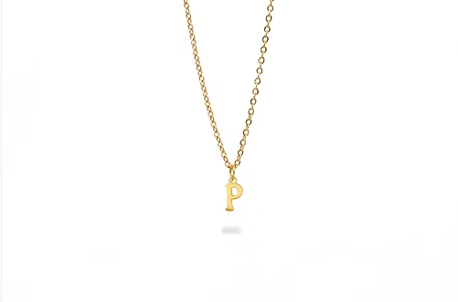 Collar De Letras Sin Brillo