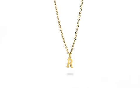 Collar De Letras Sin Brillo