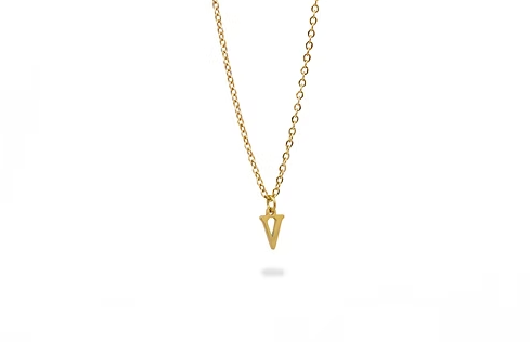 Collar De Letras Sin Brillo