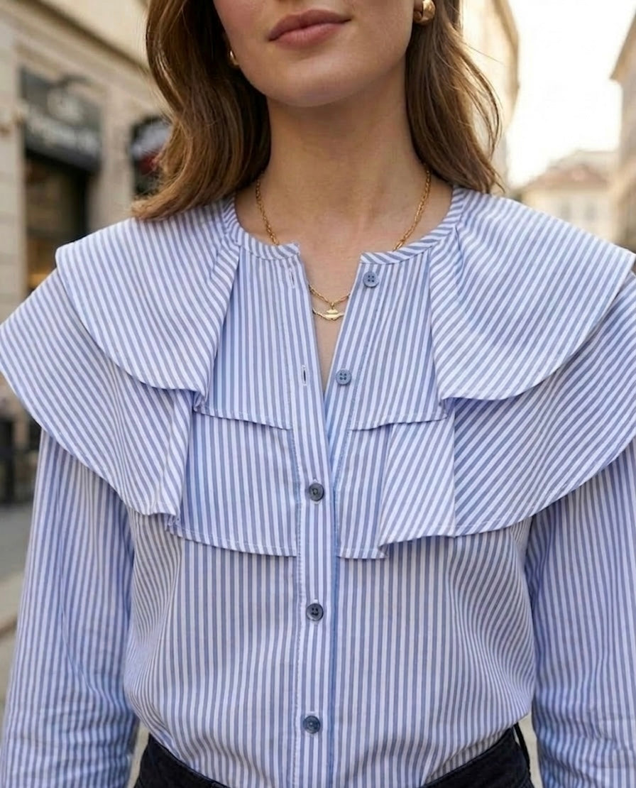 Camisa de volantes