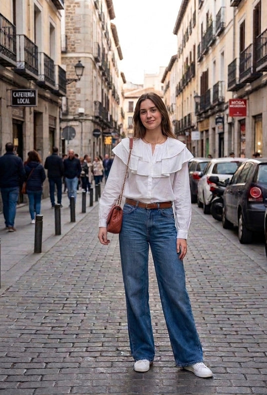 Camisa de volantes