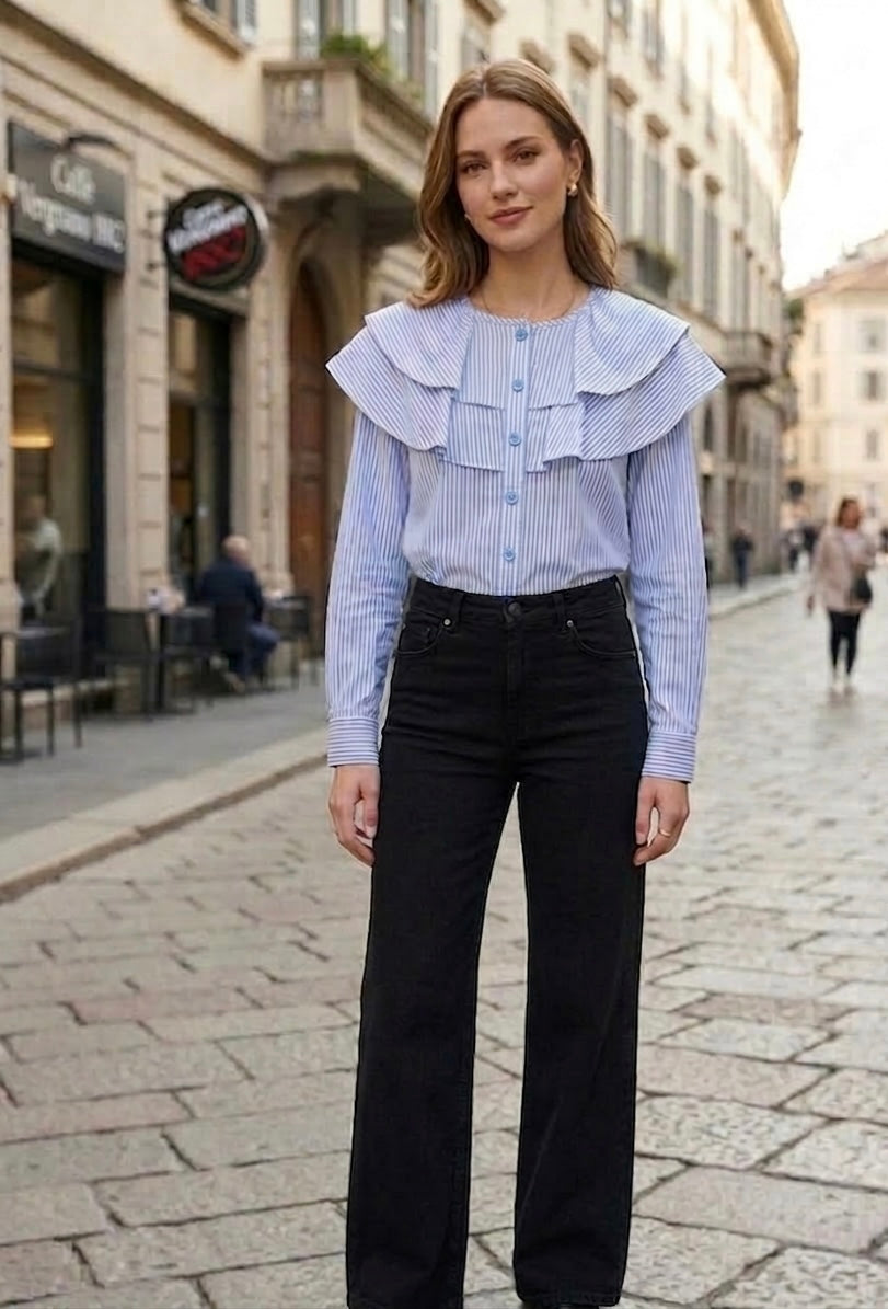 Camisa de volantes