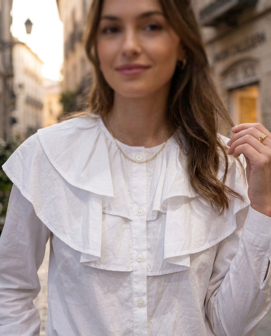 Camisa de volantes