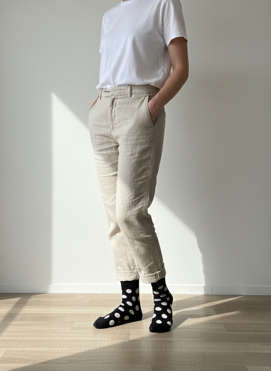 Calcetines con Estampado de Lunares