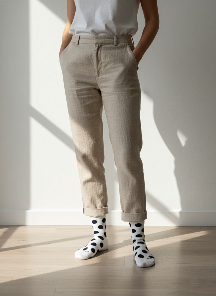 Calcetines con Estampado de Lunares