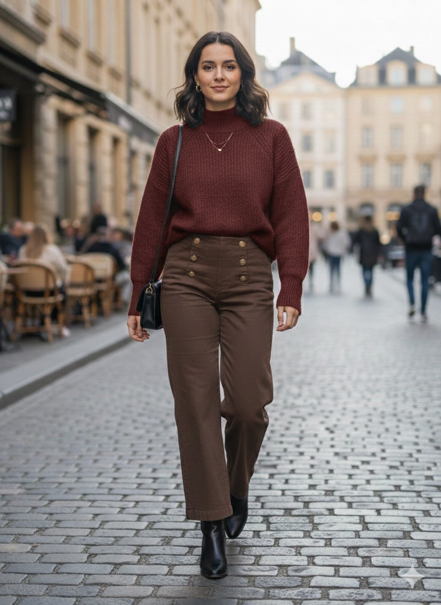 Jersey de Punto Cuello Alto