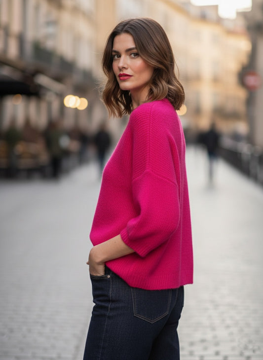 Jersey de Punto de Manga Corta