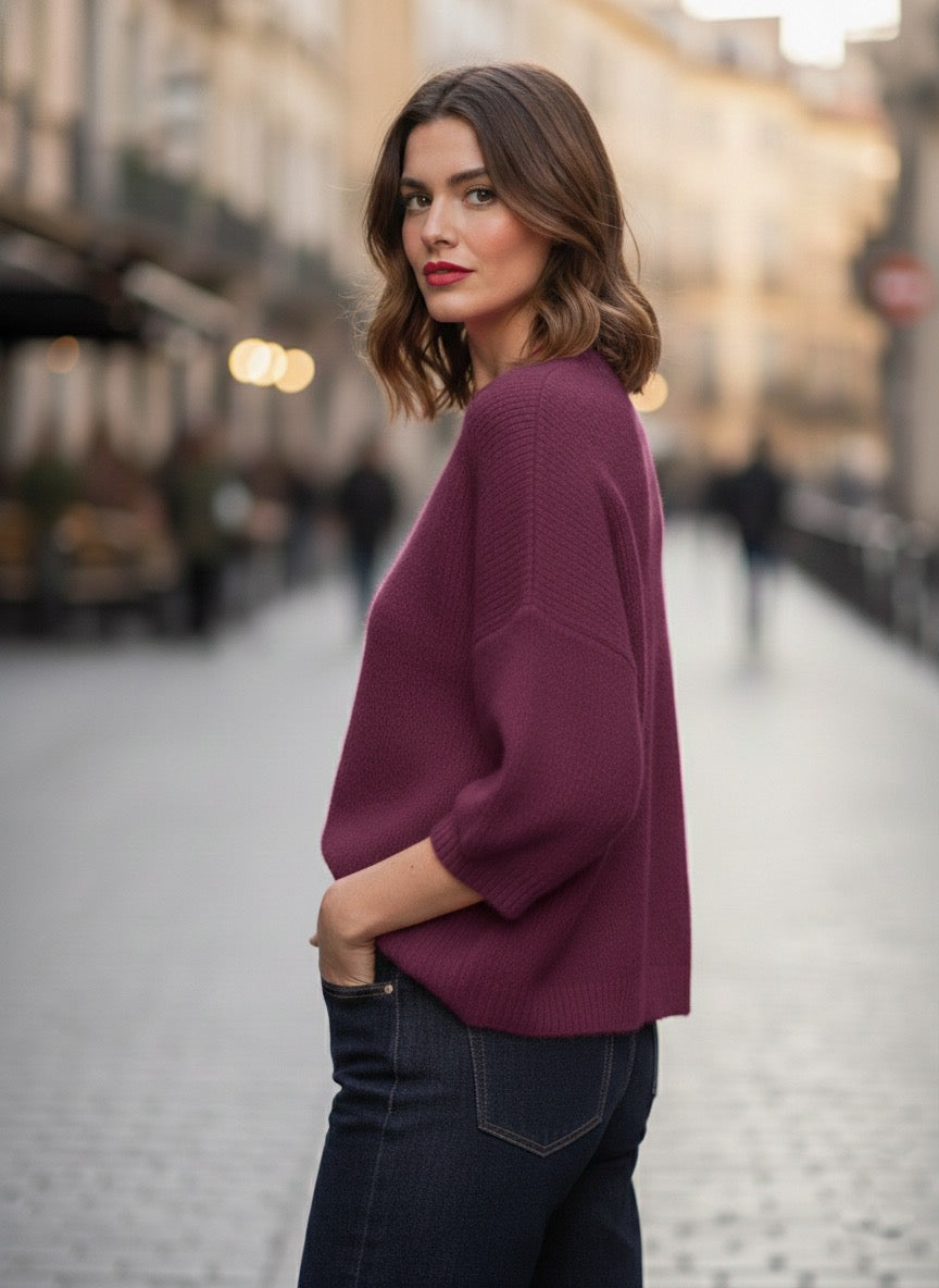 Jersey de Punto de Manga Corta