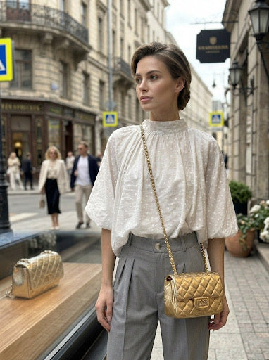 Camisa detalle lazo espalda