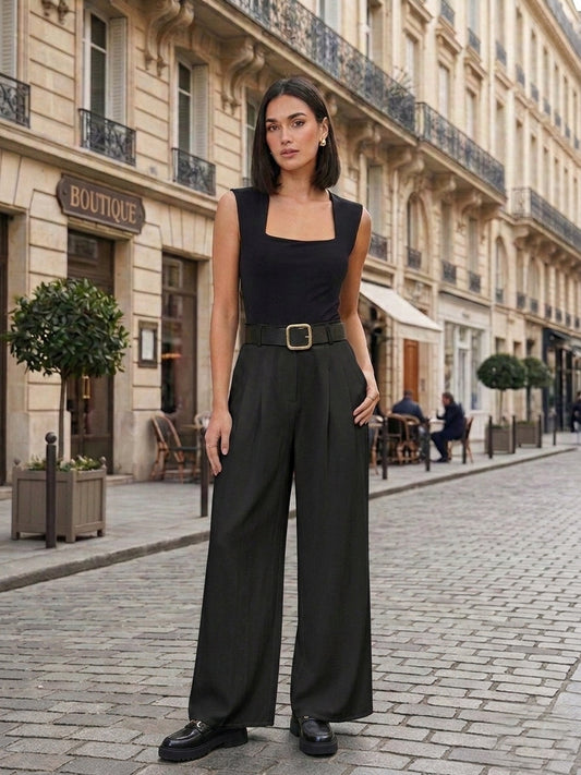 Pantalón Palazzo cinturón