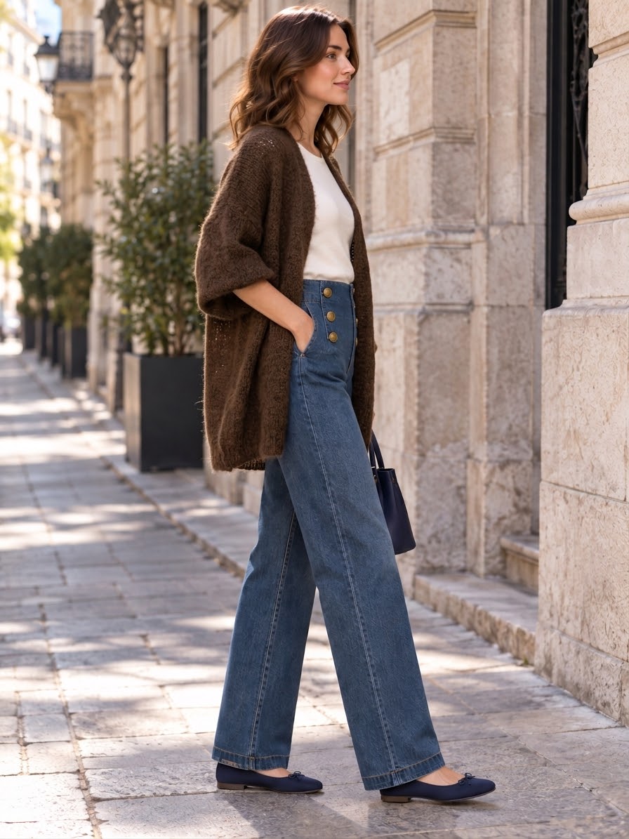 Chaqueta de punto abierta
