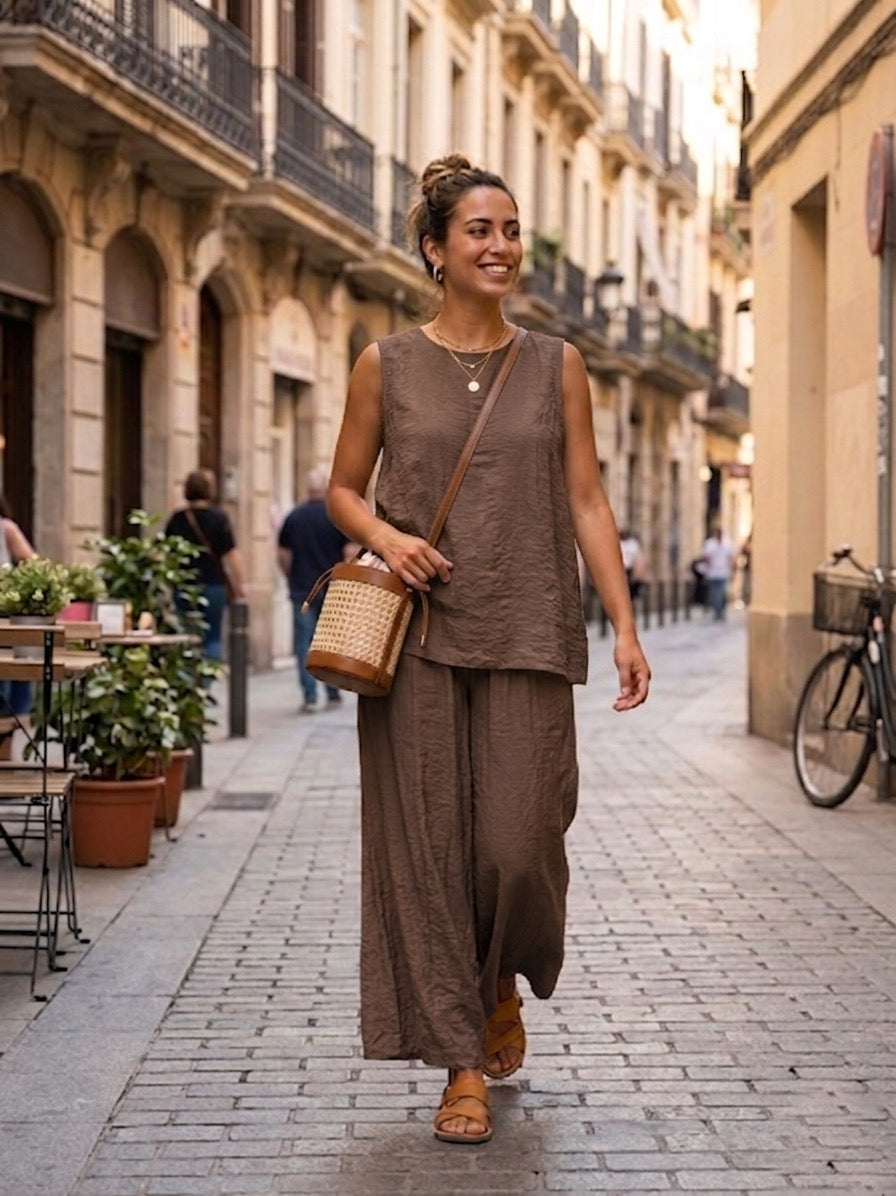 Blusa Fluida Espalda Abierta