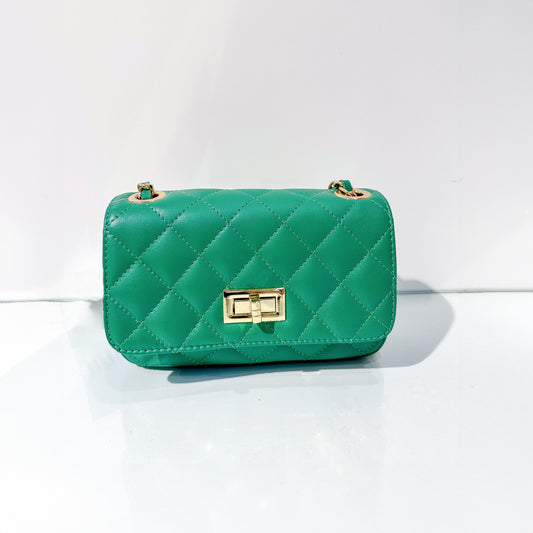 Bolso mini acolchado-verde